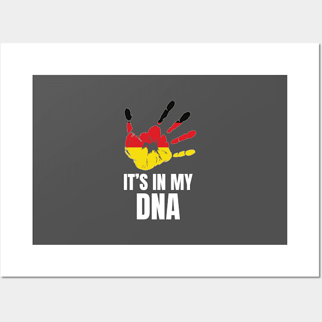 Love Germany German Pride It's In My DNA German Family Wall Art by Tracy